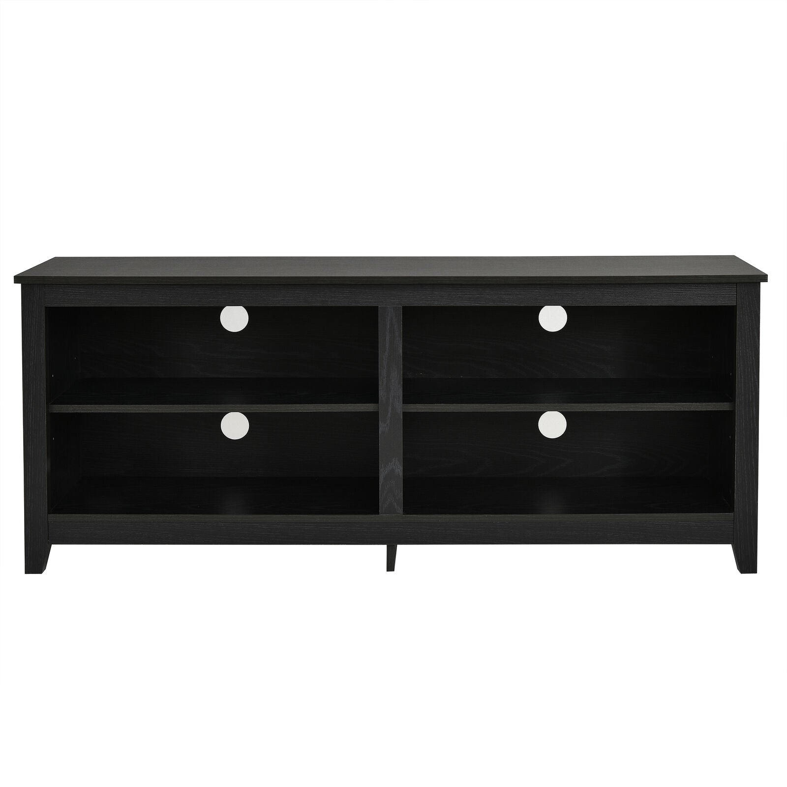 4-Cubby TV Stand for TV's up to 65 Inch with 3-Position Height Adjustable Shelf