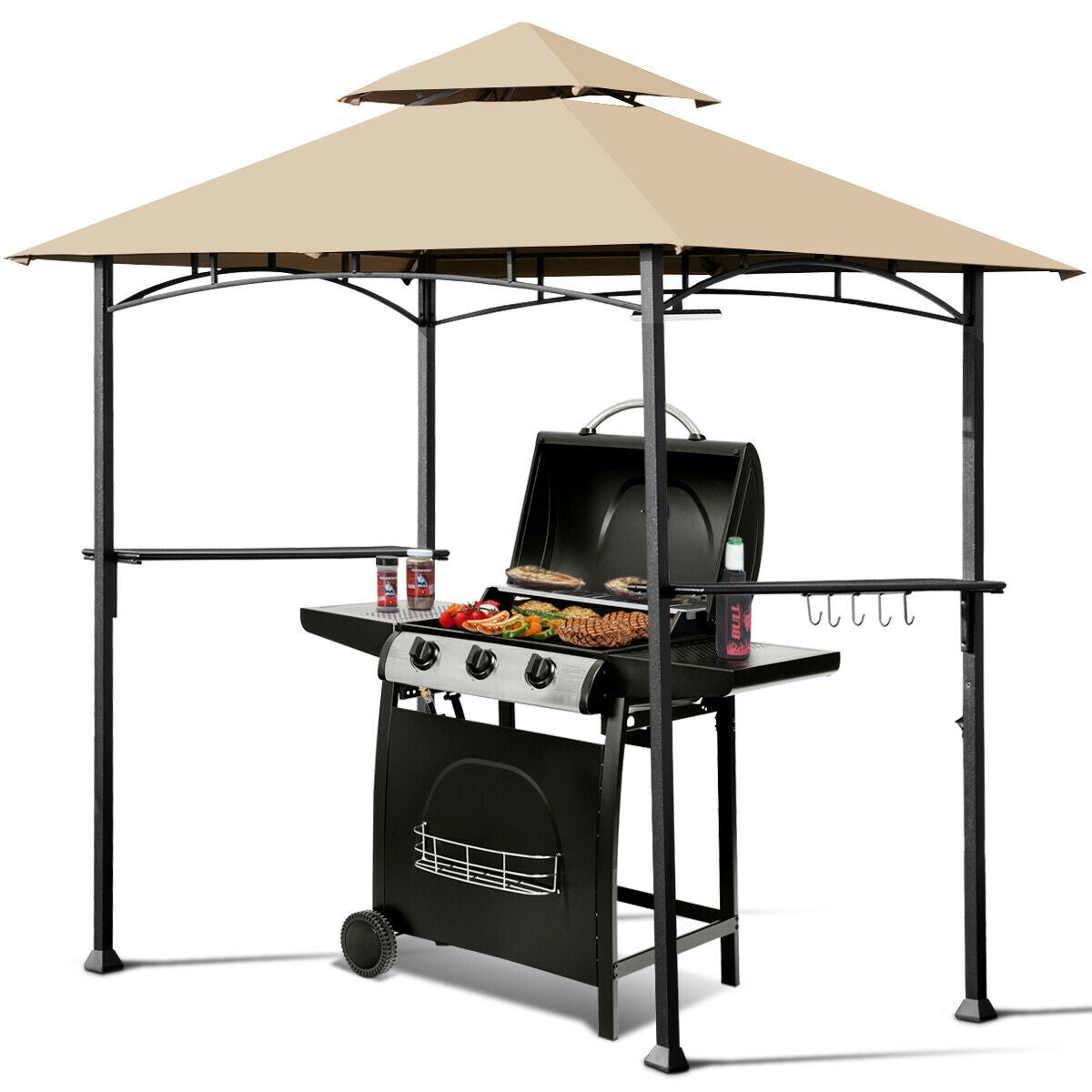 8’ x 5’ Outdoor Patio Barbecue Grill Gazebo