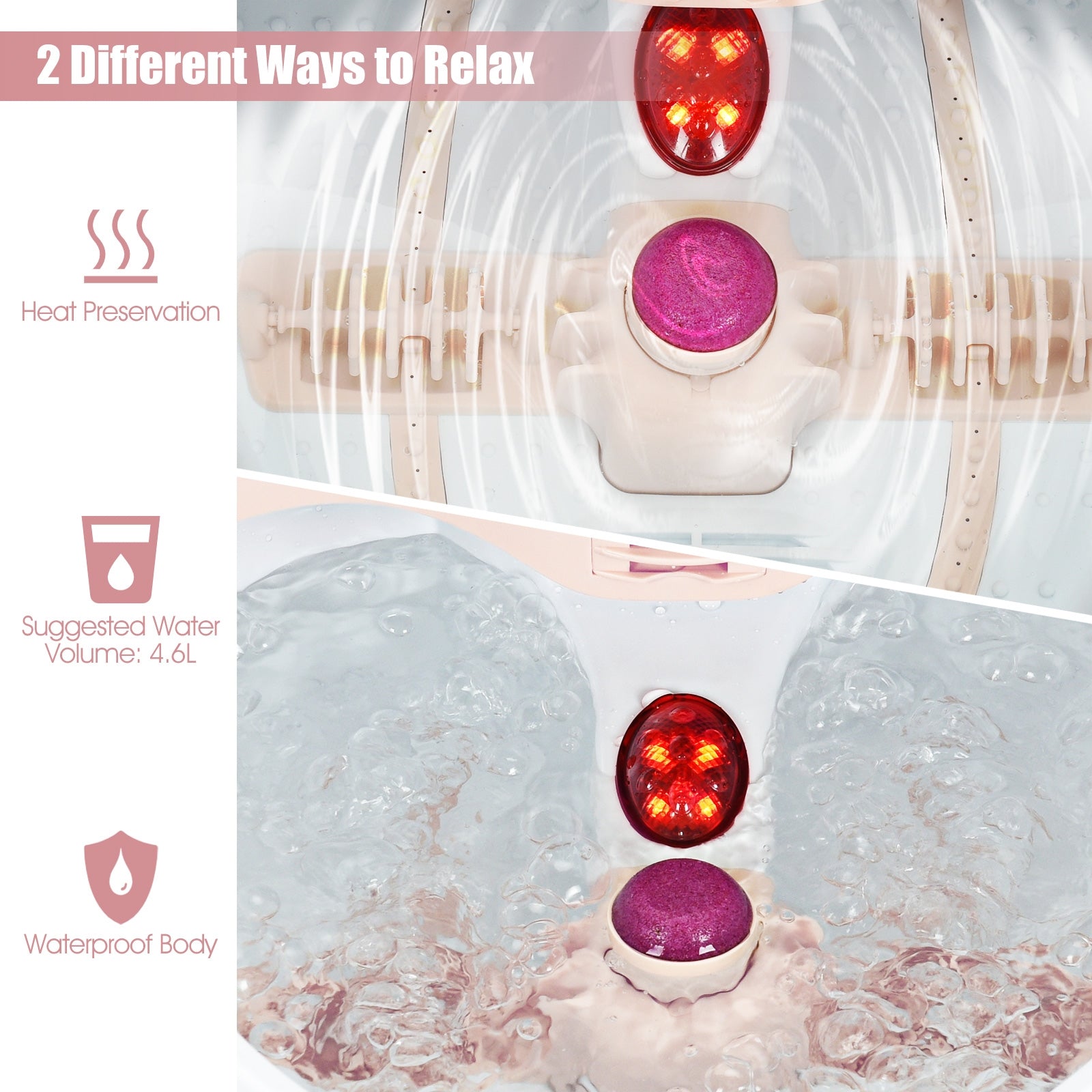 Spa Bubble Vibration Bath Foot Massager