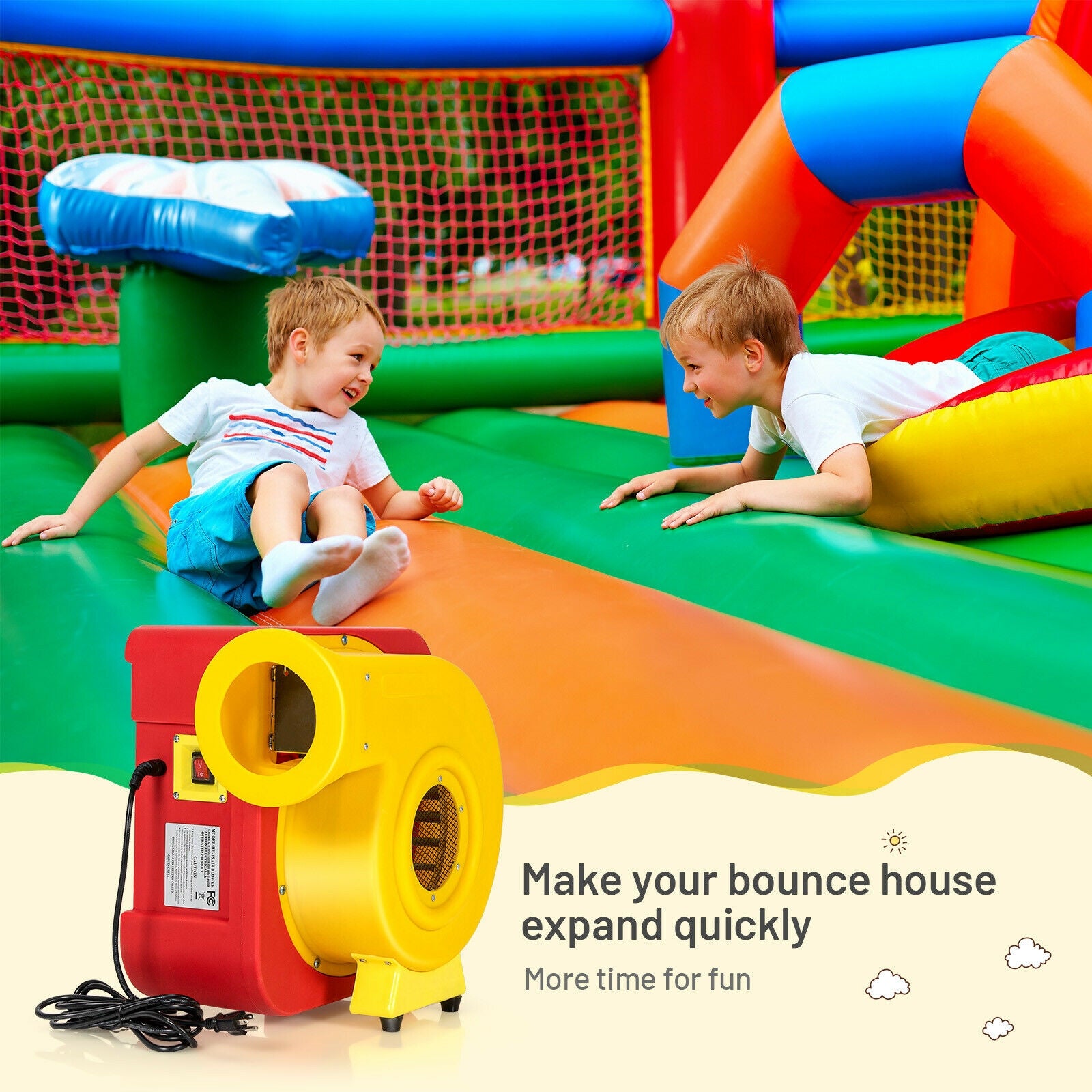 1655W Air Blower for Inflatable Bounce House