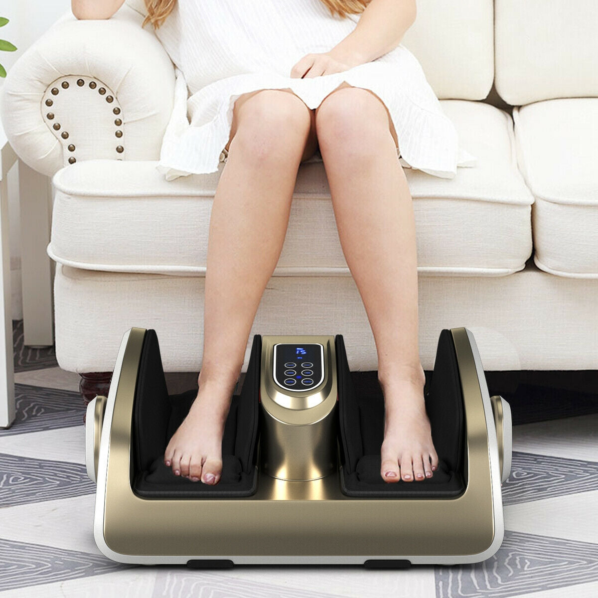 Foot Calf Shiatsu Massager with Heat and Remote Control