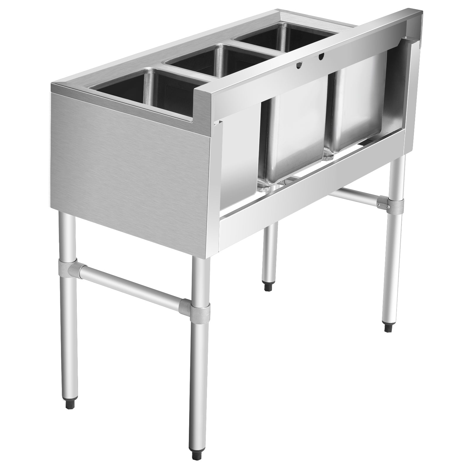 Stainless Steel Utility Sink with 3 Compartment Commercial Kitchen Sink