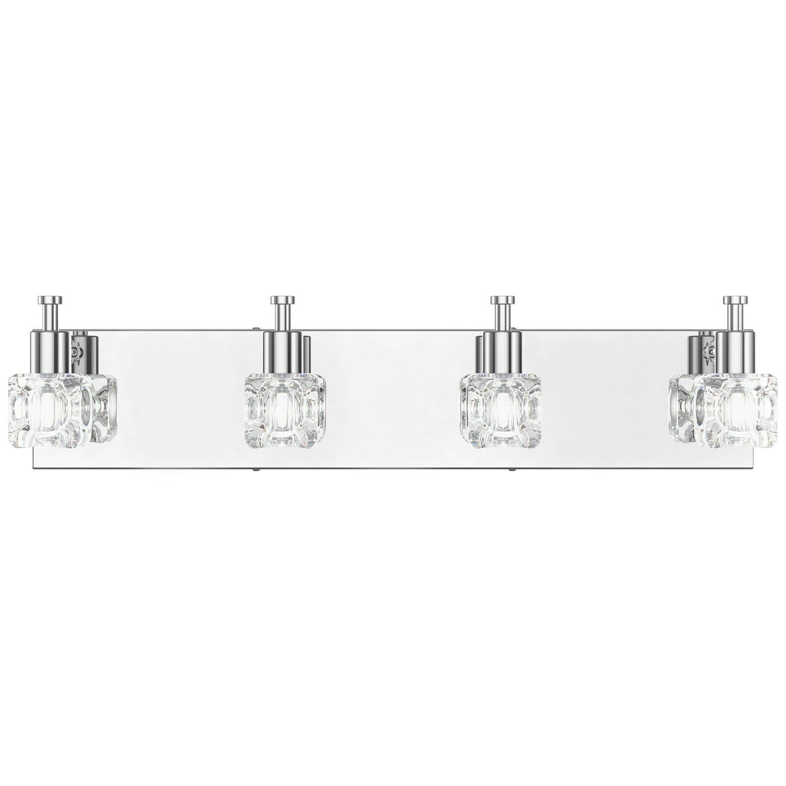 4-Lights Modern Bathroom Vanity Light Crystal Wall Sconce Bathroom Light Fixture