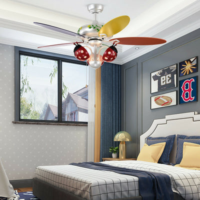52 Inch Kids Ceiling Fan with Pull Chain Control 