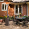 48000 BTU Stainless Steel Propane Patio Heater with Trip over Protection-Bronze