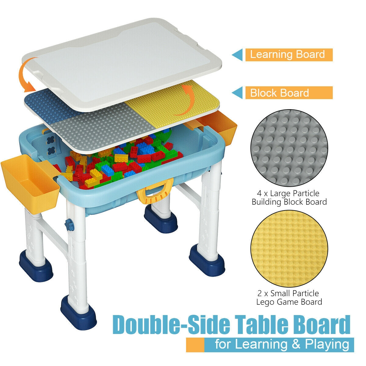 6-in-1 Kids Activity Table Set with Chair