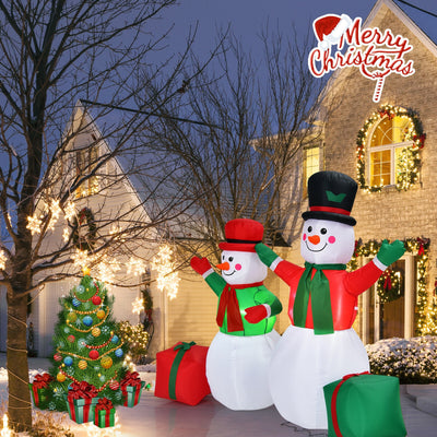 6 Feet Christmas Inflatable Snowmen Blow Up Christmas Decoration 