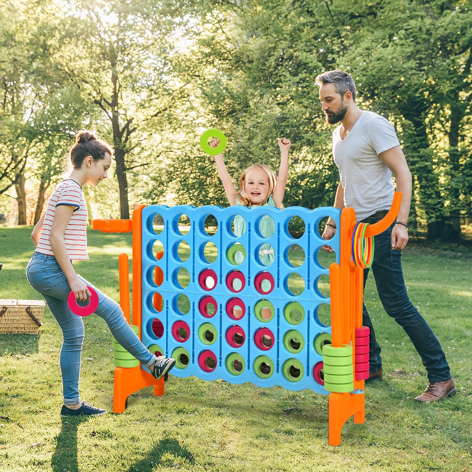 2.5ft 4-to-Score Giant Game Set-OrangeÂ 