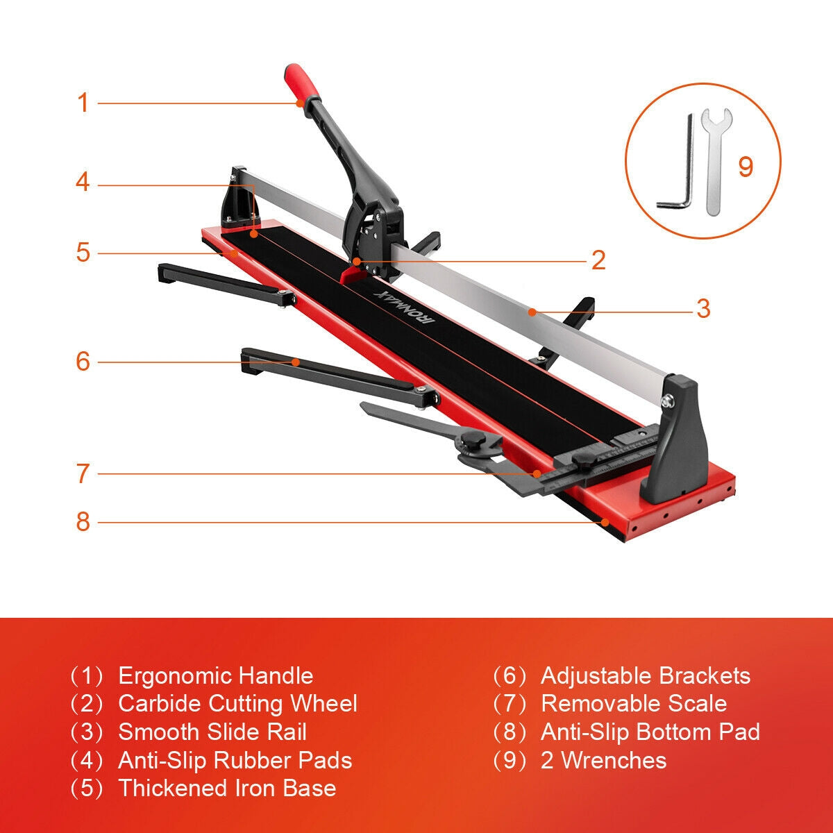 48 Inch Manual Tile Cutter Porcelain Cutter Machine