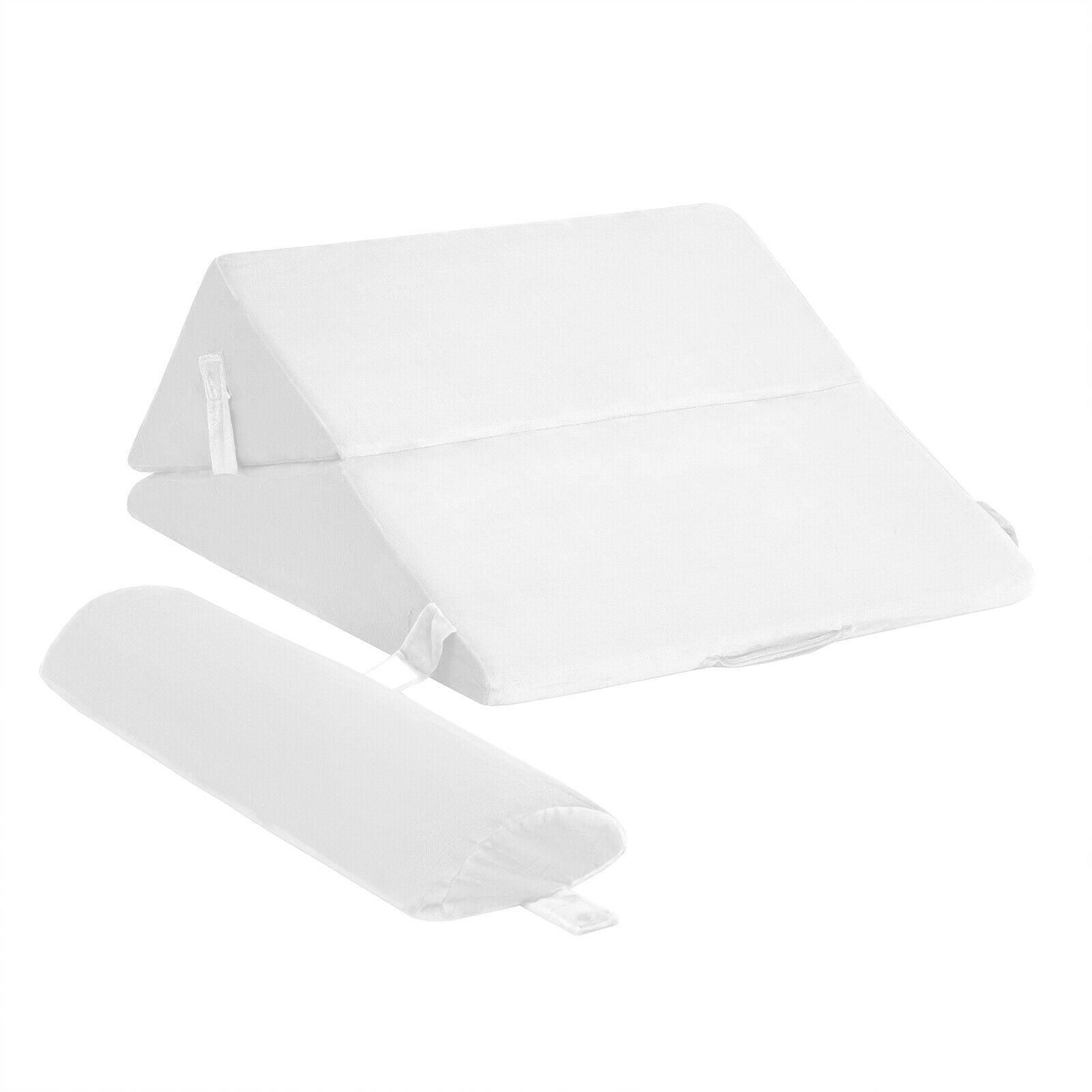 Adjustable Neck Back Support Memory Foam Headrest-White