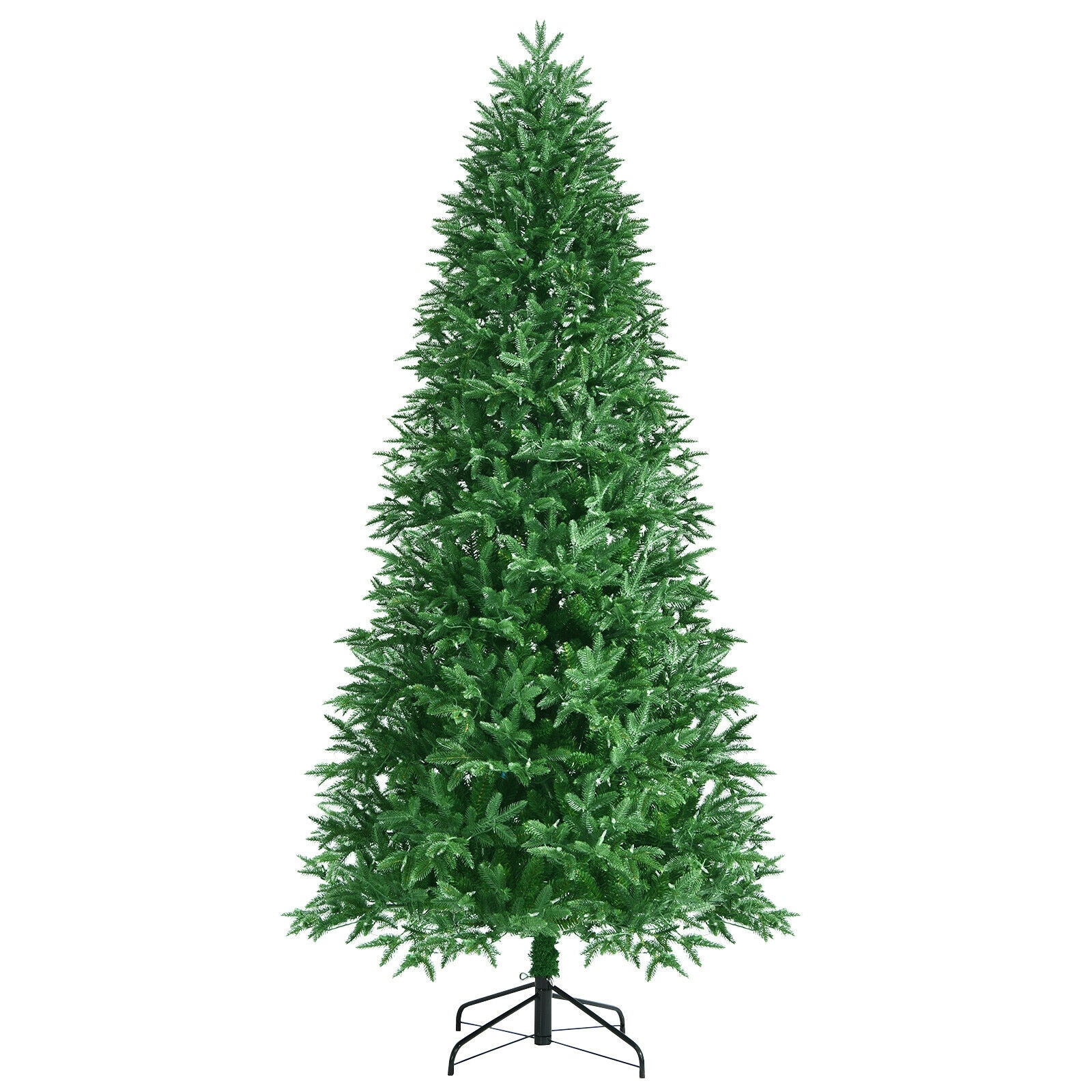 Artificial Christmas Tree with 2 Lighting Colors and 9 Flash Modes-8 ft