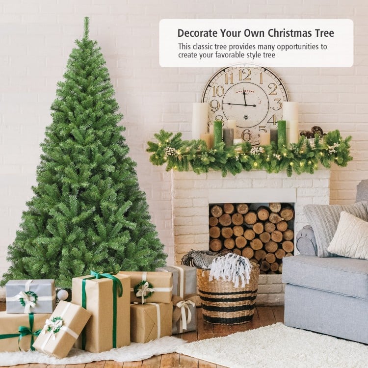 6 Feet Premium Artificial Hinged PVC Christmas Tree with Metal Stand