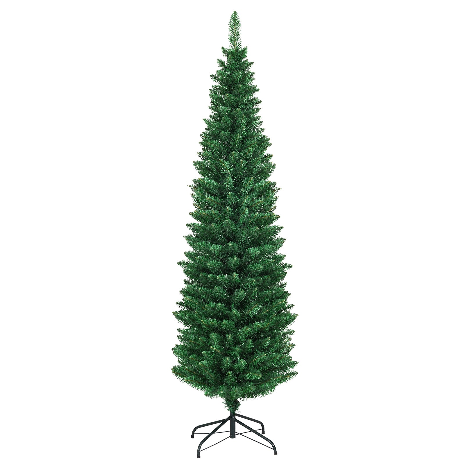 PVC Artificial Slim Pencil Christmas Tree-6'