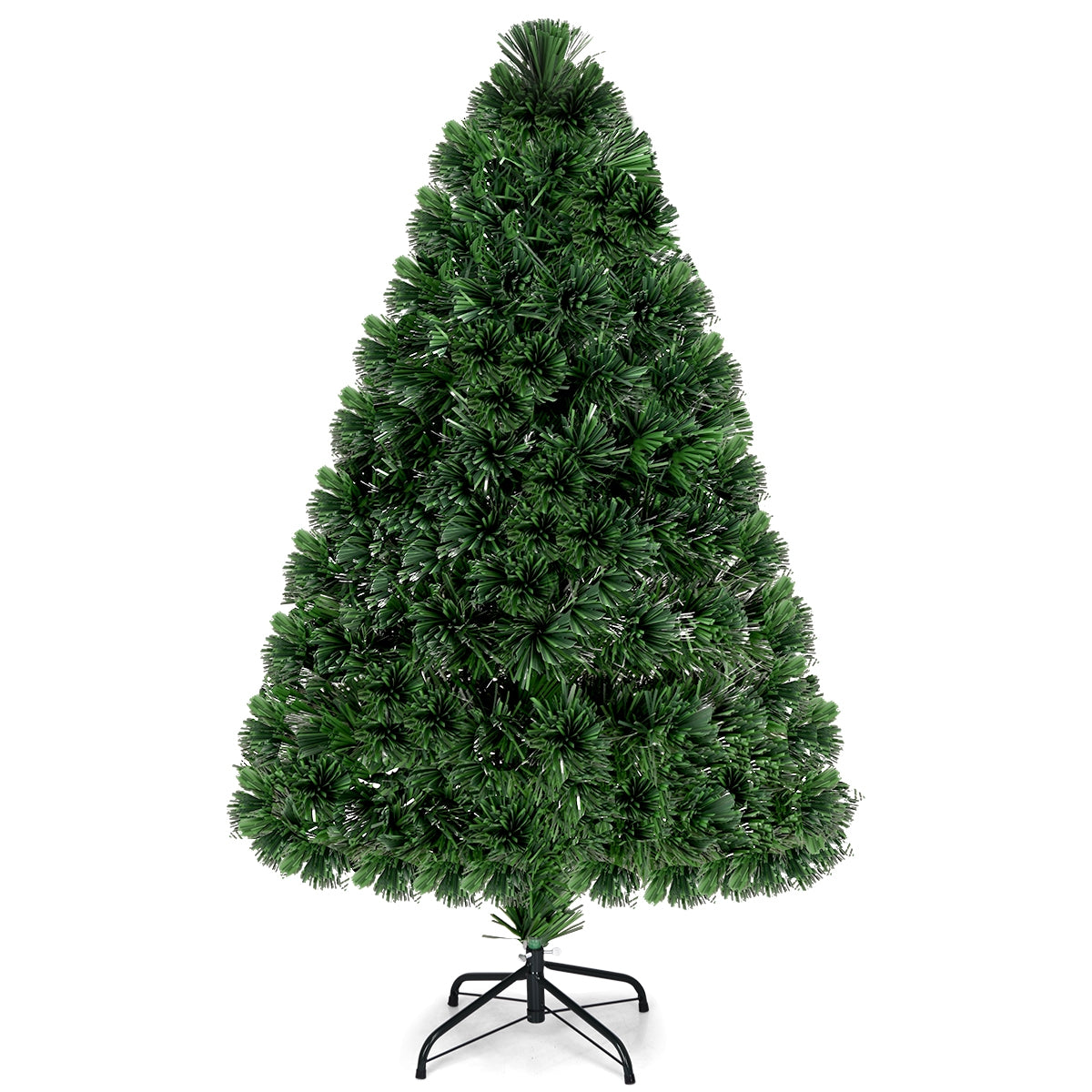 3/4/5 Feet Artificial Pre-Lit Fiber Optic PVC Christmas Tree-4 ft