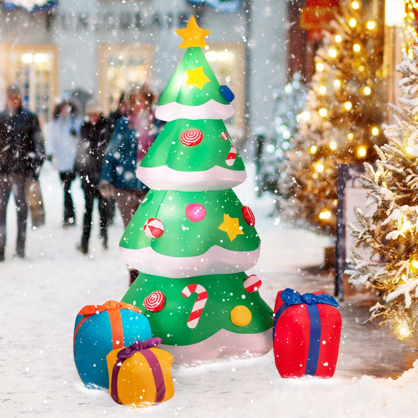 Inflatable Christmas Tree with 3 Gift Wrapped Boxes