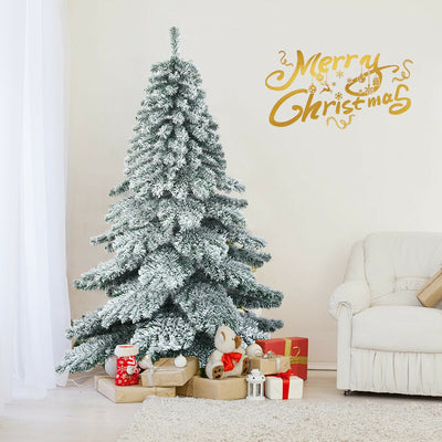 6 Feet Snow Flocked Artificial PVC Christmas TreeÂ 
