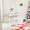Vanity Makeup Table & Chair Set Make Up Stool-White