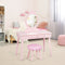 Kids Vanity Makeup Table and Chair Set Make Up Stool