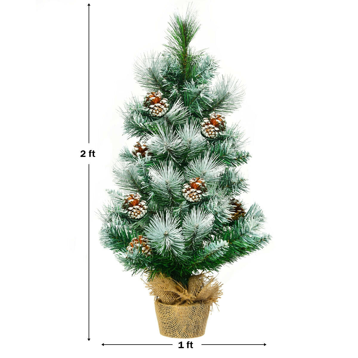 24 Inch Snow Flocked Artificial Christmas Tree