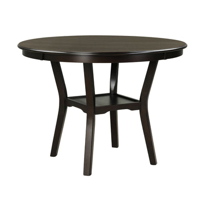 42 Inch 2-Tier Round Dining Table with Storage ShelfÂ 