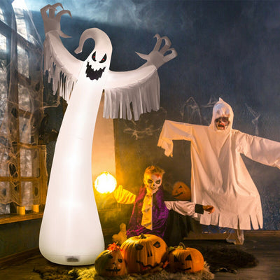 12 Feet Halloween Inflatable Spooky Ghost with Blower and LED LightsÂ 
