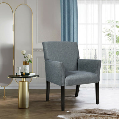 Executive Guest Chair Reception Waiting Room Arm Chair-GrayÂ 