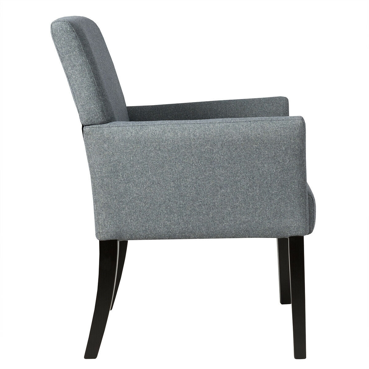 Executive Guest Chair Reception Waiting Room Arm Chair-Gray