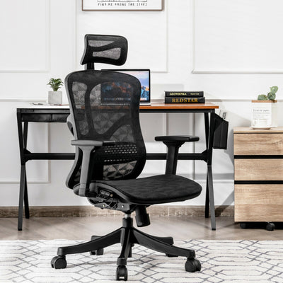 Ergonomic High Back Mesh Adjustable Swivel Office Chair-BlackÂ 