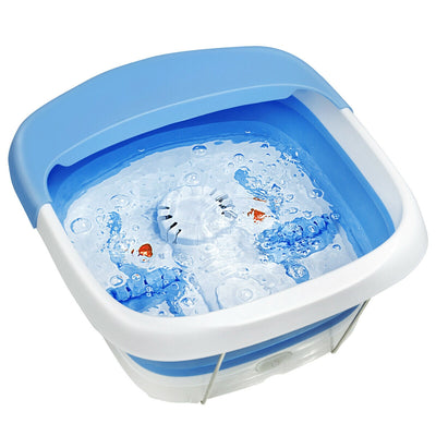 Foot Spa Bath Motorized Massager with Heat Red Light-BlueÂ 