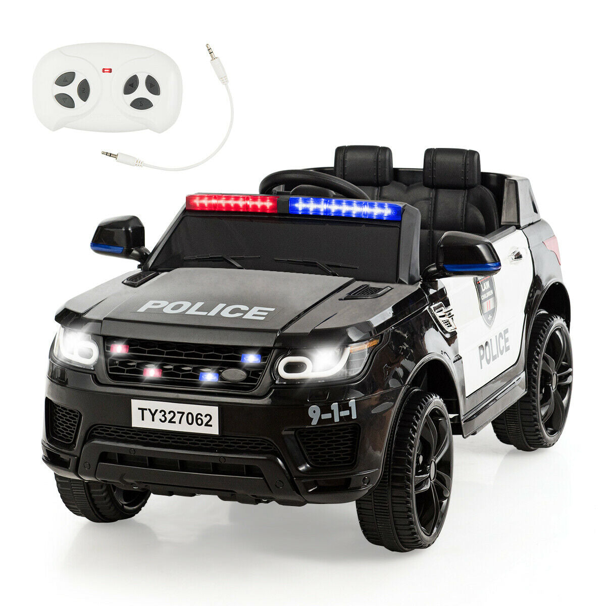 12V Kids Electric Ride On Car with Remote Control-Black