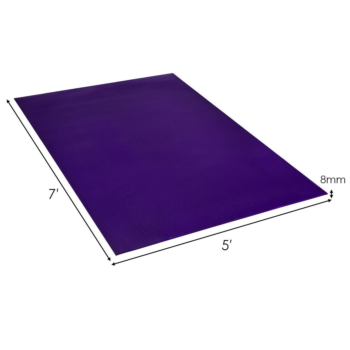 Workout Yoga Mat for Exercise-Purple