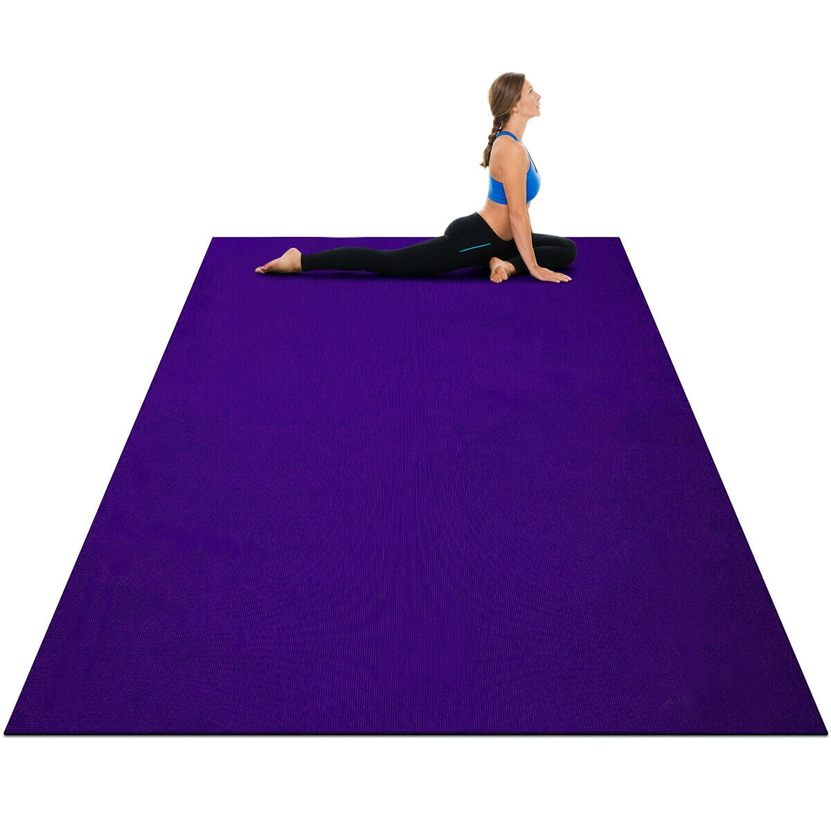 Workout Yoga Mat for Exercise-Purple