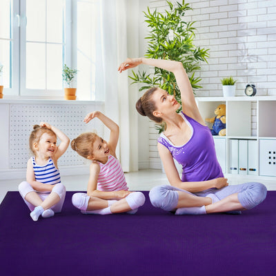 Workout Yoga Mat for Exercise-PurpleÂ 