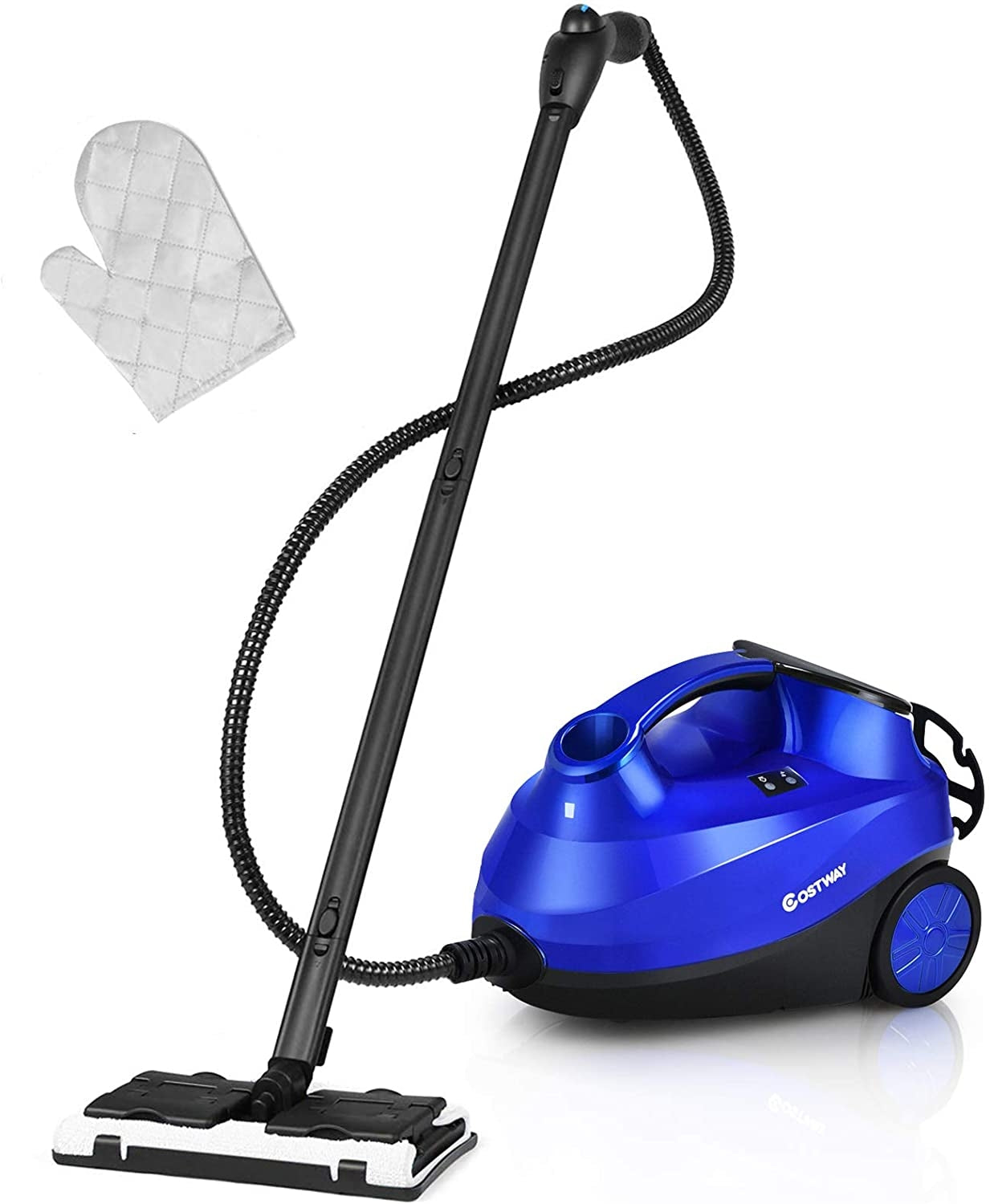 2000W Heavy Duty Multi-purpose Steam Cleaner Mop with Detachable Handheld Unit-Blue