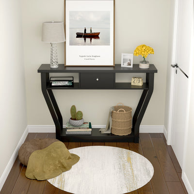 Modern Sofa Accent Table with DrawerÂ 