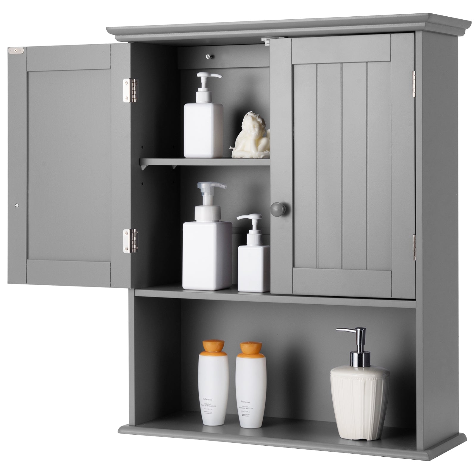 Wall Mount Bathroom Storage Cabinet-Gray