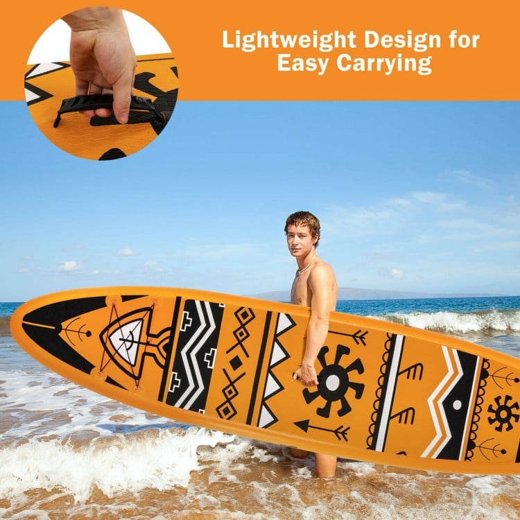 11 Feet Inflatable Stand Up Paddle Board with Backpack and Aluminum Paddle Pump
