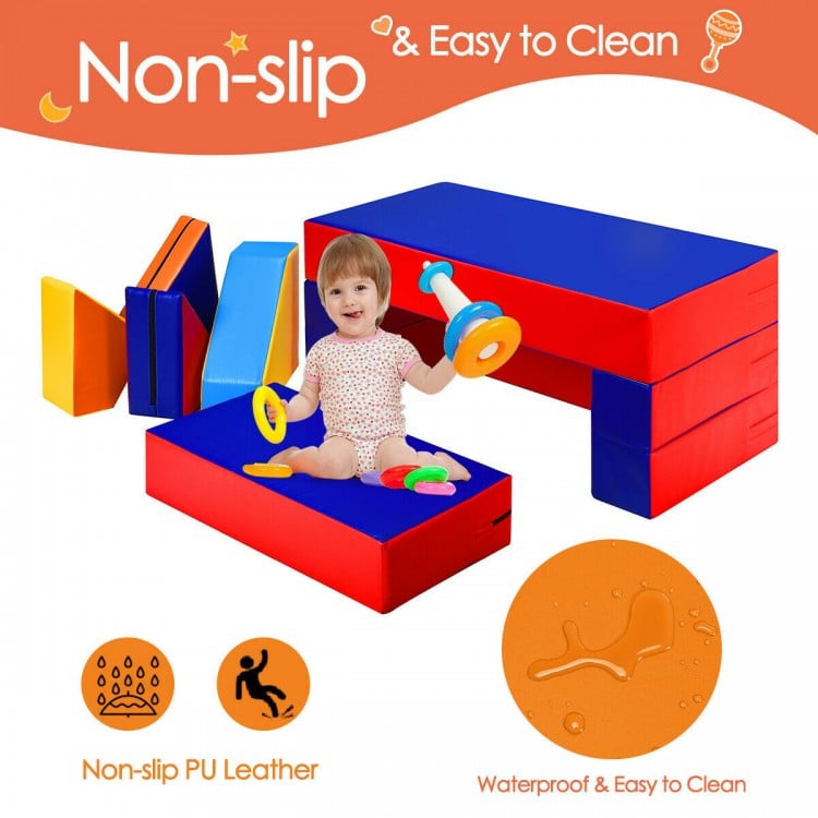4-in-1 Crawl Climb Foam Shapes Toddler Kids Play Set