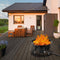 58 000BTU Firebowl Outdoor Portable Propane Gas Fire Pit with Cover and Carry Kit