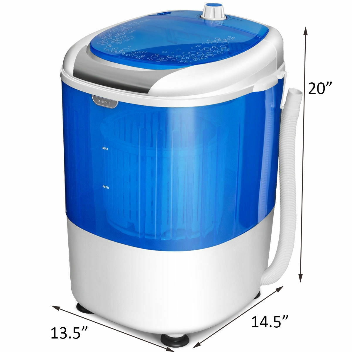 5.5 lbs Portable Semi Auto Washing Machine for Small Space