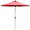 9 Feet Patio Outdoor Market Umbrella with Aluminum Pole without Weight Base-Burgundy