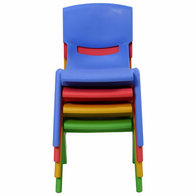 4-pack Colorful Stackable Plastic Children ChairsÂ 