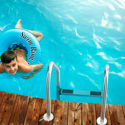 3 Step Stainless Steel Swimming Pool Ladder Handrail for PoolÂ 