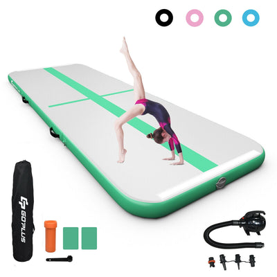 15 Feet Inflatable Gymnastics Tumbling Mat-GreenÂ 