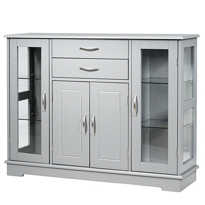 Buffet Server Storage Cabinet-GrayÂ 