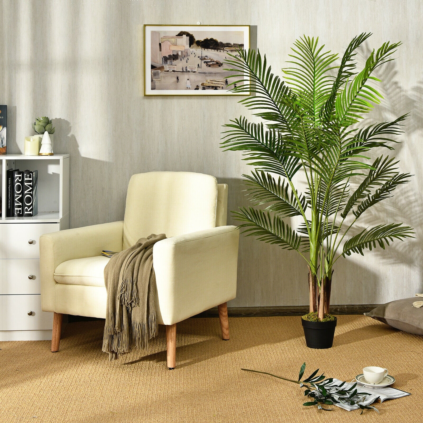 5 Feet Indoor Artificial Phoenix Palm Tree PlantÂ 