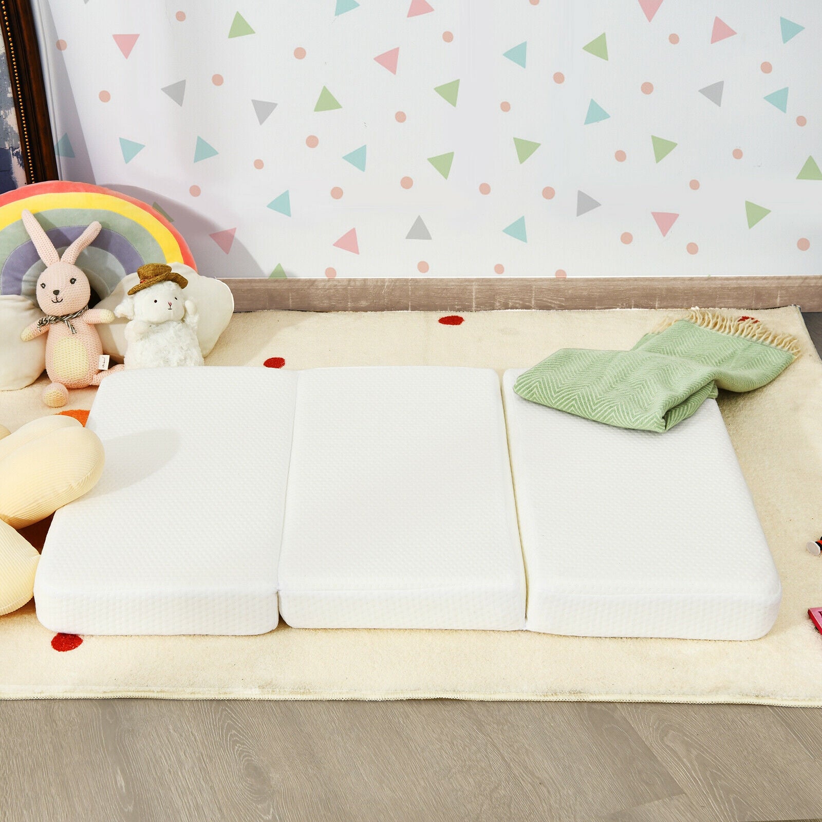 Memory Foam Foldable Baby Mattress with Carrying BagÂ 