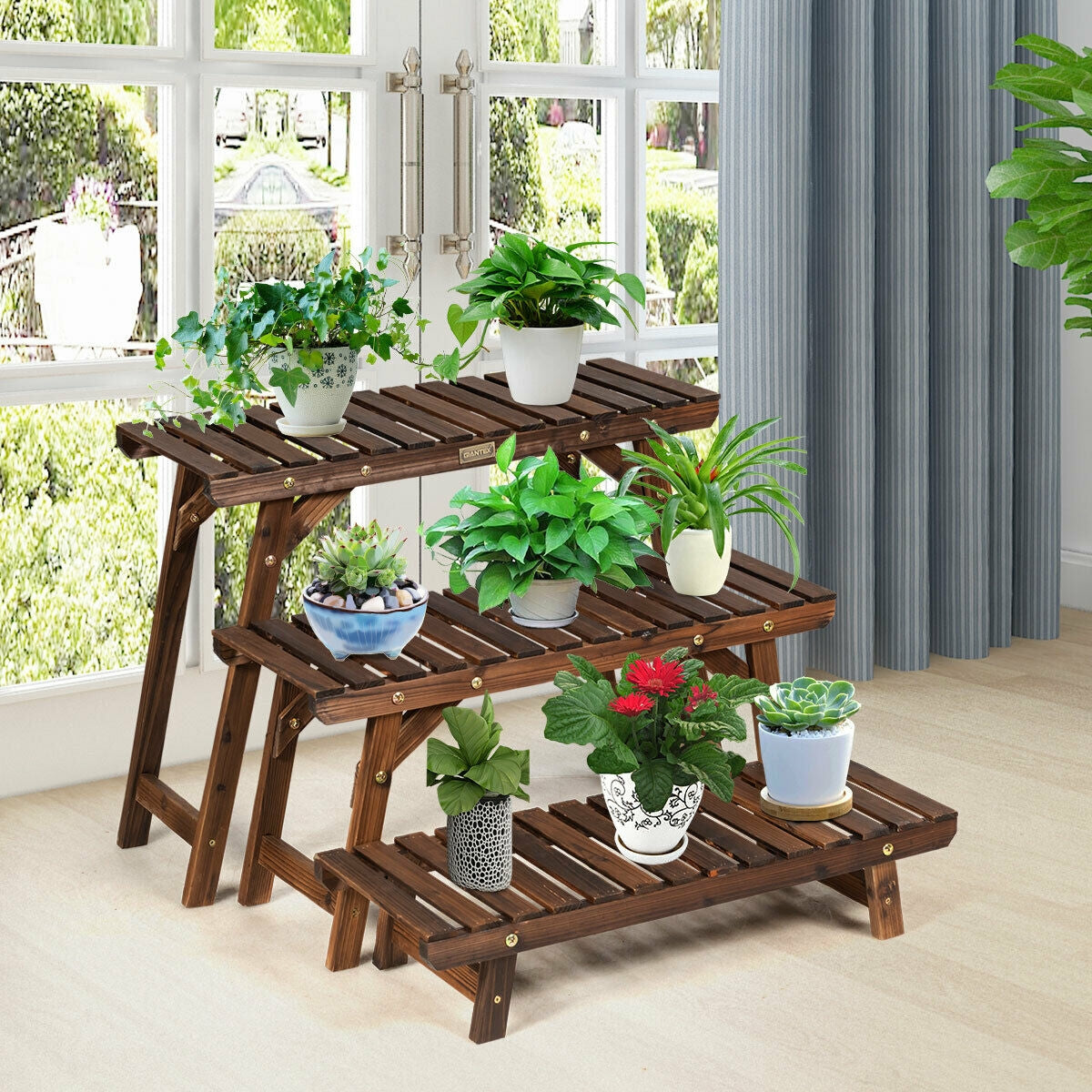3 Tier Step Design Plant Shelf RackÂ 