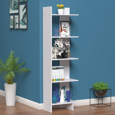 5-Tier Freestanding Decorative Storage Display BookshelfÂ 