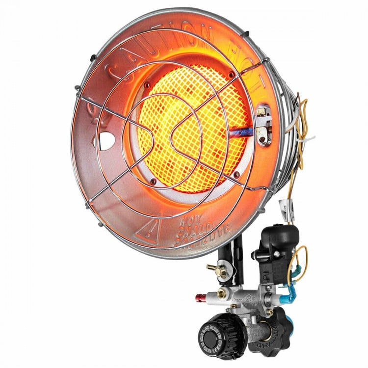 15,000 BTU Portable Single Tank Top Liquid Propane Heater with Shut-off Valve